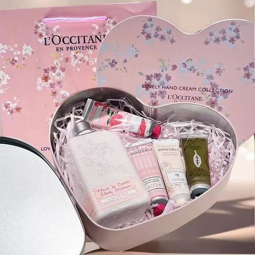 ✿暖心礼物✿【全球购*赠礼袋】L'occitane/欧舒丹经典甜蜜樱花限定浪漫花香香氛爱心礼盒 樱花润肤乳250ml+香氛润手霜30ml*4·双11现货速达 商品图5