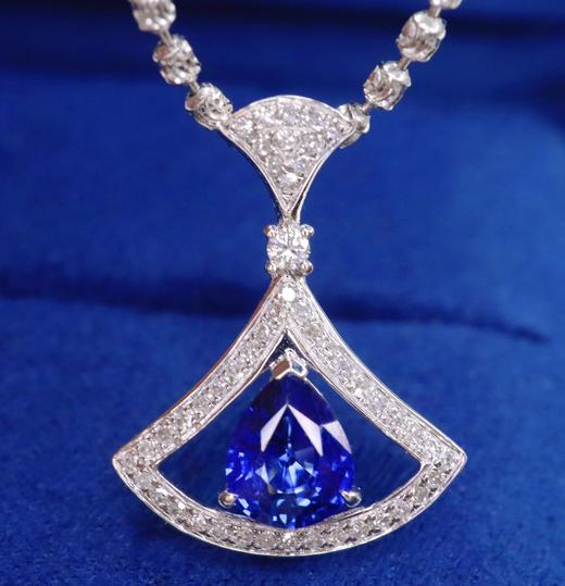 0.76ct 蓝宝石吊坠 商品图0