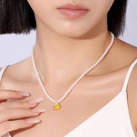 玫瑰之恋极光施家珍珠项链 ME-XL037 商品图0