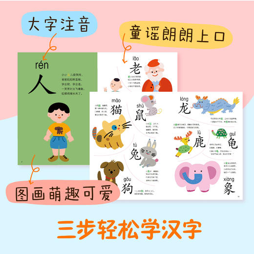 【现货】3岁开始学古诗+3岁开始学汉字 （全2册） 商品图6