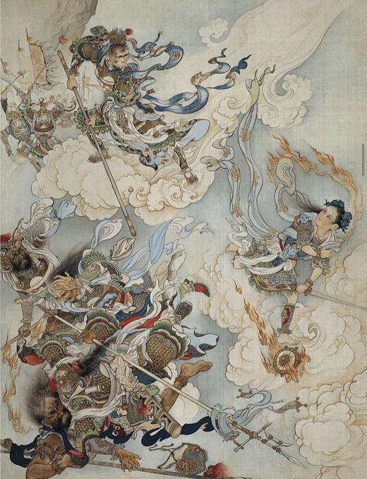 刘继卣绘《大闹天宫》《武松打虎》，4开骑马订，全彩，刘继卣绘，天津杨柳青2003年一版，印次不详，单册定价56，两册112元，售价69.8元 商品图6