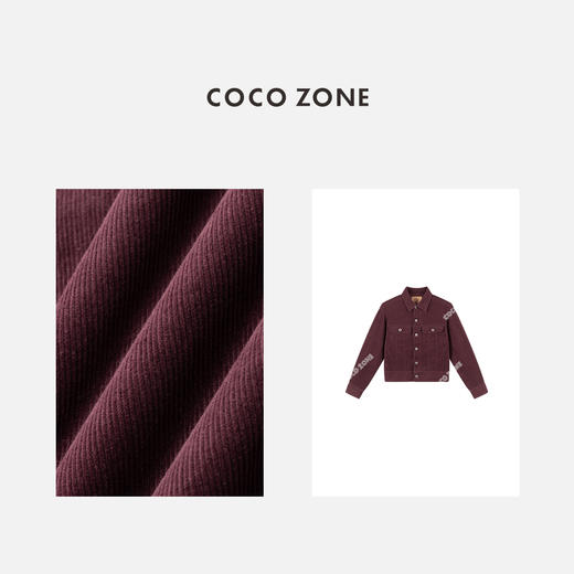 COCO ZONE 100棉复古翻领单排扣外套长袖上衣CC2C1564 商品图2