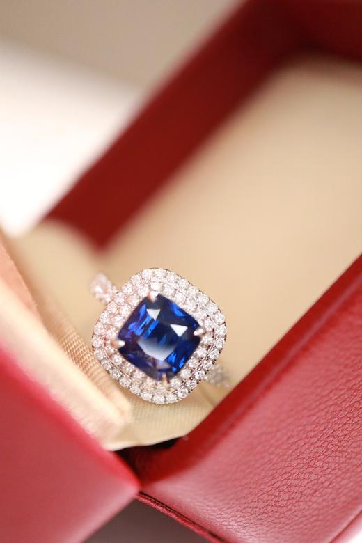 2.87ct 蓝宝石戒指 商品图3