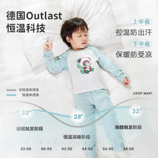 【感恩秒杀99元】i-baby×Outlast泡泡玛特联名针织抑菌恒温家居服套装10GG06247010（12.1-12.31实付399赠送i-baby手拎包） 商品图3