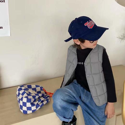 儿童双面穿羽绒棉马甲秋冬宝宝内外穿坎肩韩版男女小中童保暖背心 商品图10