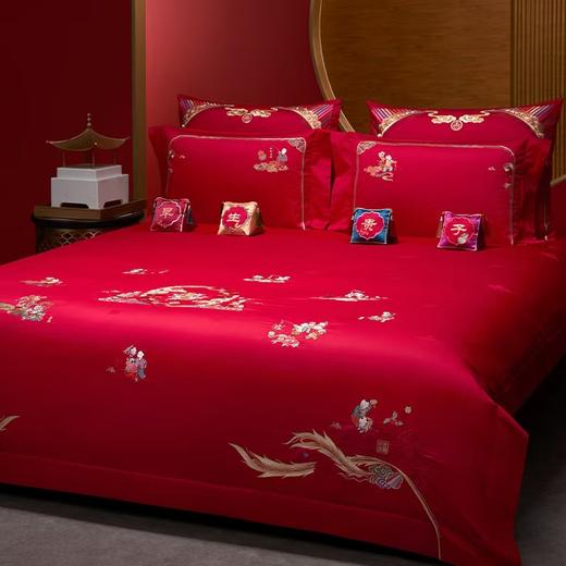 【婚嫁季】【堂皇】B座7F | 堂皇百子禧乐六件套+全套芯 商品图1