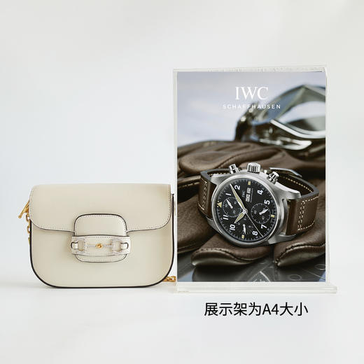 【98新】Gucci古驰1955系列女士白色全皮mini马衔扣钻扣1955链条包单肩包200824NJS01 商品图9