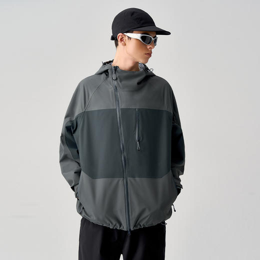 714street山系户外防水夹克男新款徒步登山外套全压胶硬壳冲锋衣 商品图1