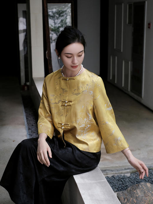 盛唐婧 |千山万水圆领外套 商品图4