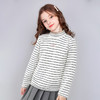 笛莎Deesha 女童2024冬季新款基础半高领条纹打底衫 商品缩略图0