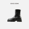 刘一一&COCOZONE马丁靴真皮复古时装平底圆头中筒马丁靴 23C29898 商品缩略图0
