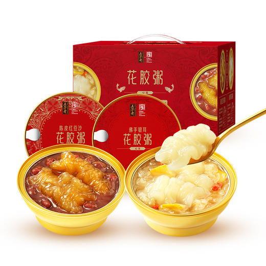 【五芳斋】心选燕窝粥花胶粥 陈皮豆沙银耳方便速食粥开盖即食低脂饱腹 商品图0
