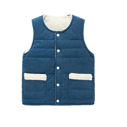 2024秋冬款儿童·珊瑚绒马夹加厚保暖毛绒男童女童棉背心 商品图5