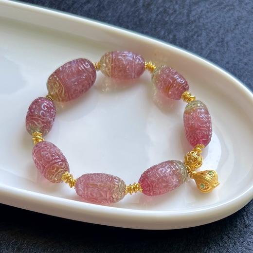 35.12g 雕刻碧玺手链 商品图5