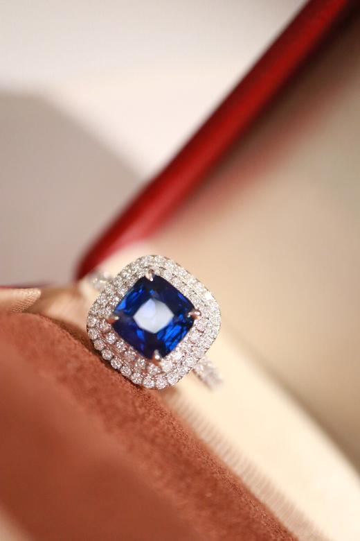 2.87ct 蓝宝石戒指 商品图4
