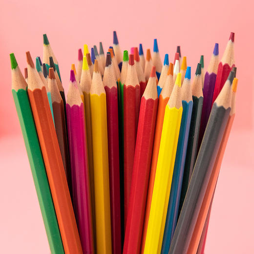 小学生涂鸦绘画彩色铅笔儿童卡通画画笔创意卡通彩色油性彩铅桶装 商品图2