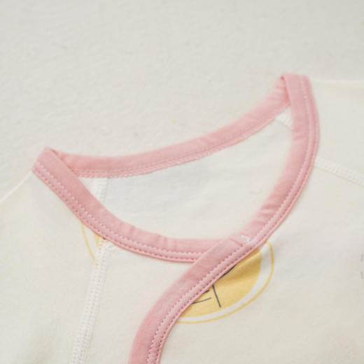 【新生儿双层护肚三角包屁衣】春秋纯棉婴儿偏开连体衣初生婴儿哈衣 商品图2