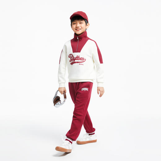 男童运动风拼色卫衣保暖上衣安奈儿童装实体店同款AB431558 商品图6