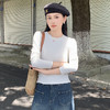 圆领打底衫女2024早秋新款女装洋气百搭纯色打底上衣长袖可外穿 商品缩略图2