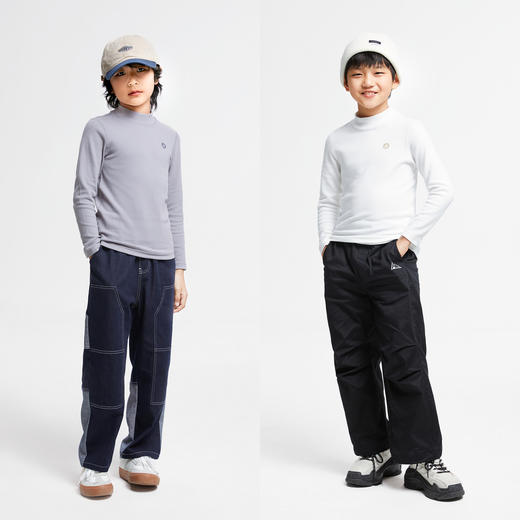 男女童中领长袖打底衫绒感长袖安奈儿童装实体店同款AM431688 商品图3