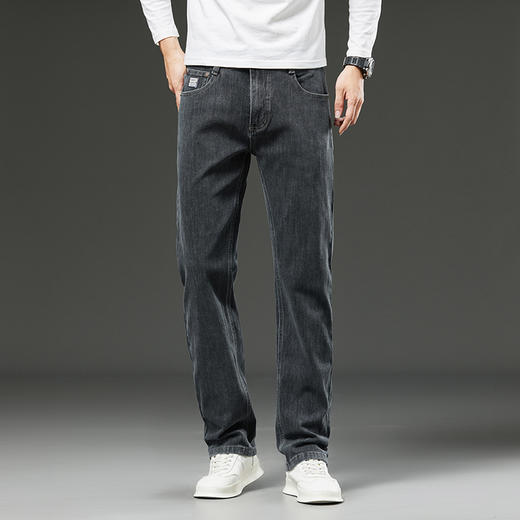 【特大码】【新款DMR】大依优型大码男装牛仔裤弹力加肥加大号宽松长裤舒适直筒胖子裤子 商品图2