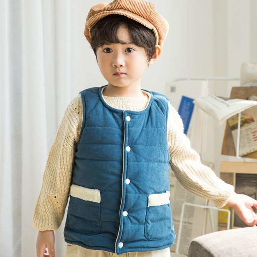 2024秋冬款儿童·珊瑚绒马夹加厚保暖毛绒男童女童棉背心 商品图2