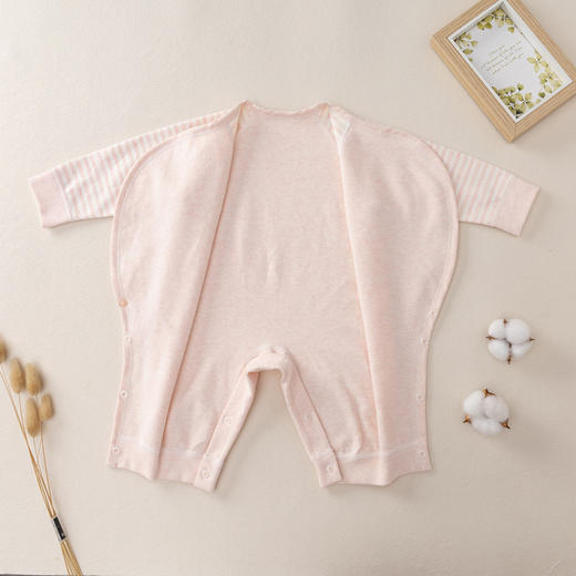 【新生儿长袖蝴蝶衣爬爬服】衣服婴儿连体衣秋冬季款纯棉无骨哈衣宝宝 商品图1