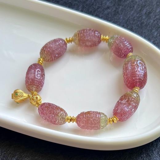 35.12g 雕刻碧玺手链 商品图8