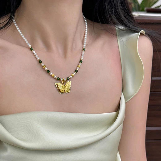 梦华江南国风项链，优选天然材质，混搭古今融合【G】 商品图6