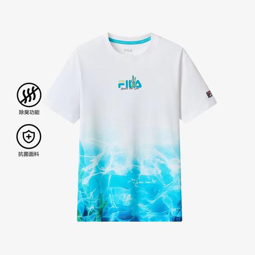 【FILA KIDS】B8F斐乐儿童男大童时尚生活抗菌除臭短袖 商品图0