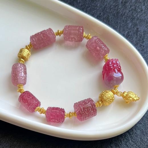 26.86g 雕刻碧玺手链 商品图3