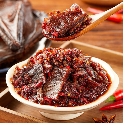 【57.6元任选3件】黑色经典酱板鸭辣酱258g/瓶 茶油新配方 勺勺酱鸭香 商品图2