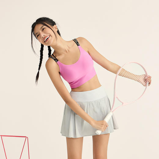 【乐刻甄选】DK高强度字母交叉绑带运动内衣 商品图3