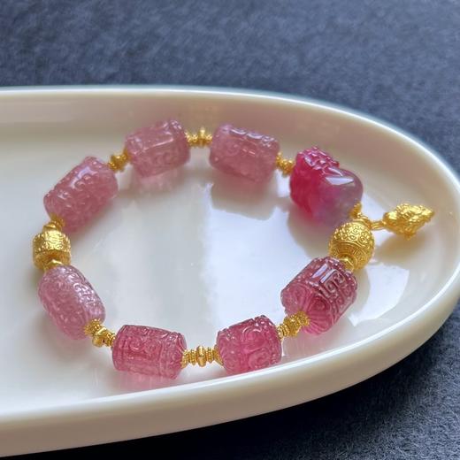 26.86g 雕刻碧玺手链 商品图7