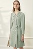 SENTUBILA尚都比拉 简约纯色双排扣风衣式连衣裙 13903 商品缩略图1