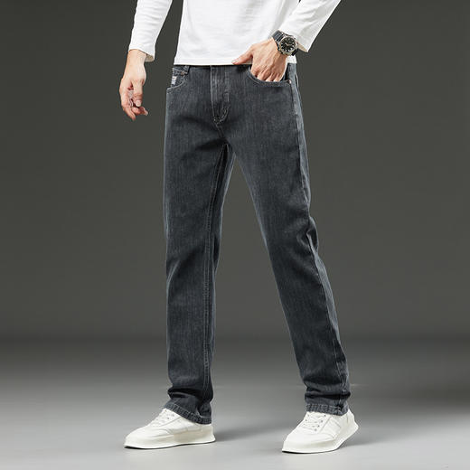 【特大码】【新款DMR】大依优型大码男装牛仔裤弹力加肥加大号宽松长裤舒适直筒胖子裤子 商品图3