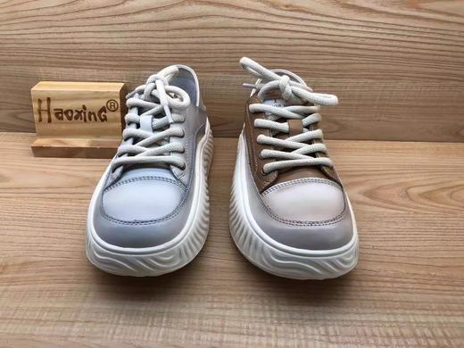 豪行2023年春季新品时尚休闲真皮软底舒适女单鞋23116171  偏小一码  建议拍大一码 商品图2