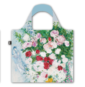 【赠品勿拍】Z1119-- 德基艺术博物馆系列环保袋-马克·夏加尔-情人与花束