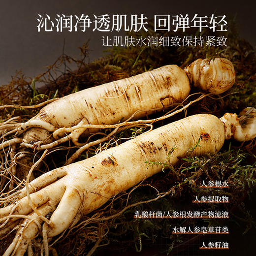 【内购专属 | 买即送人参旅行套 | 单笔实付满119元送赫宝仙媞多效舒缓修护霜20g+赫宝仙媞透明质酸钠补水舒缓面膜单片装*5片】透蜜 人参胶原抗皱复颜护肤套盒 商品图4