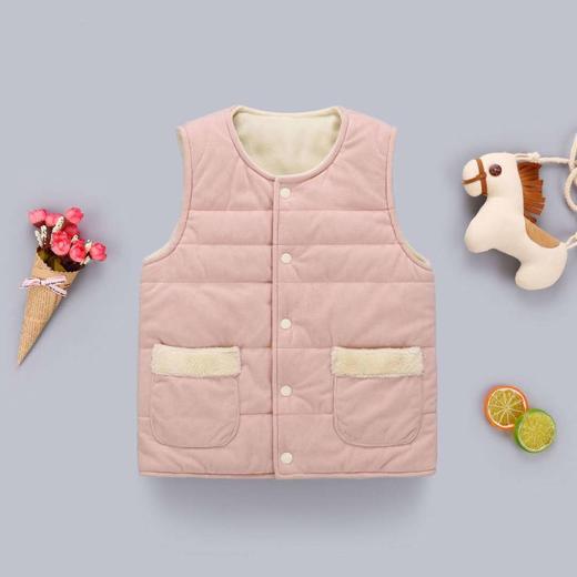 2024秋冬款儿童·珊瑚绒马夹加厚保暖毛绒男童女童棉背心 商品图11