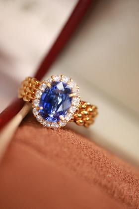 1.76ct 蓝宝石戒指