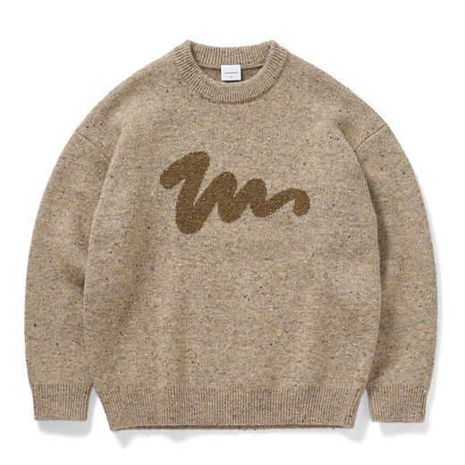 714street情侣毛衣秋冬日系复古上衣套头羊毛衫宽松慵懒风针织衫 商品图4