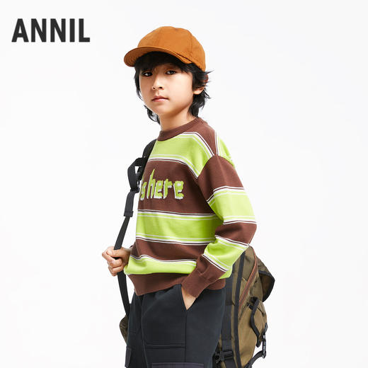 男童全棉条纹毛衣安奈儿童装实体店同款AB434516 商品图1