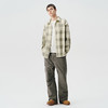 714street重磅格子长袖衬衫男2024秋季新款美式复古宽松情侣外套 商品缩略图3
