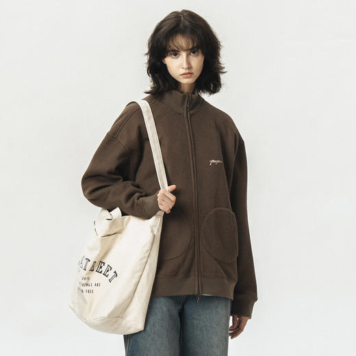 714street日系慵懒风帆布包潮牌复古托特包文生文艺手提袋单肩包 商品图1