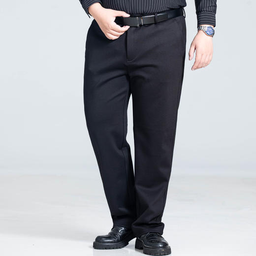 【新款DSZ】大依优型大码商务休闲裤直筒长裤男舒适休闲商务简约百搭加肥加大男装 商品图2