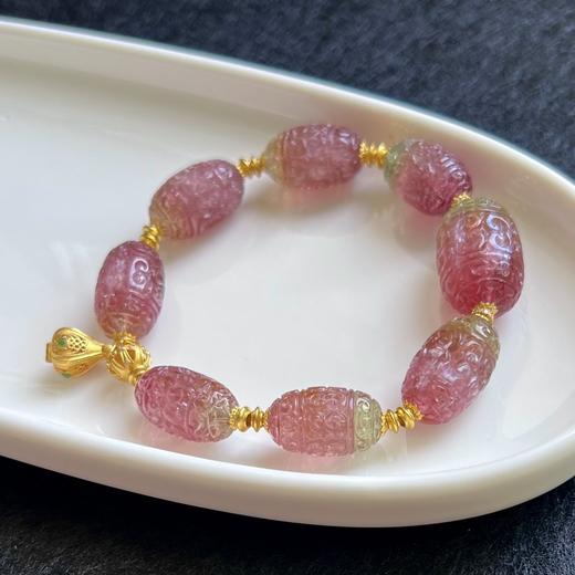 35.12g 雕刻碧玺手链 商品图1