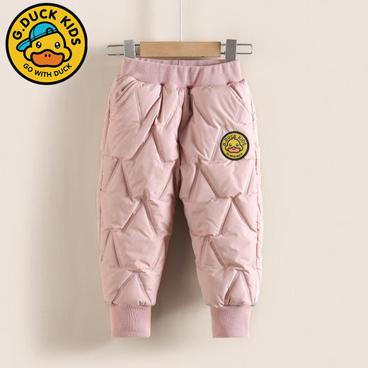 小黄鸭儿童棉裤冬款2024新款中小童宝宝超厚防风裤男女童保暖裤子 商品图3