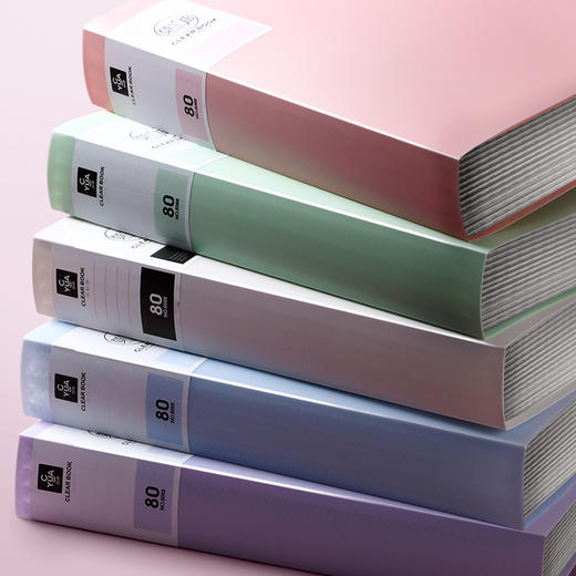 【莫兰迪A4资料册】插页文件夹透明内页塑料pp试卷乐谱夹，透明内页设计，让你的试卷、乐谱、文献有序而清晰地呈现。ry 商品图1