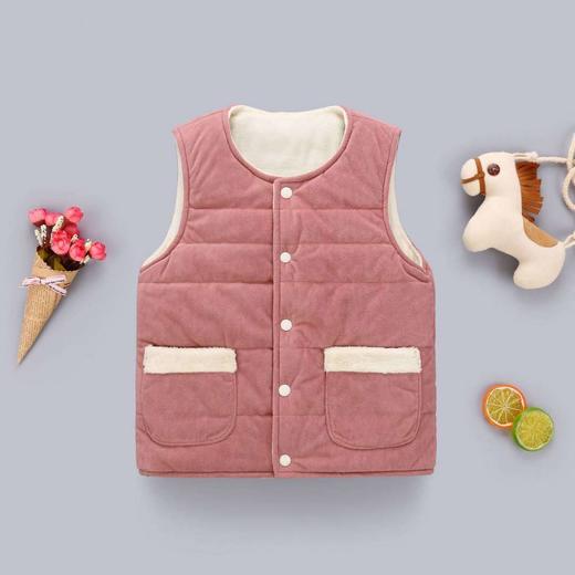 2024秋冬款儿童·珊瑚绒马夹加厚保暖毛绒男童女童棉背心 商品图8
